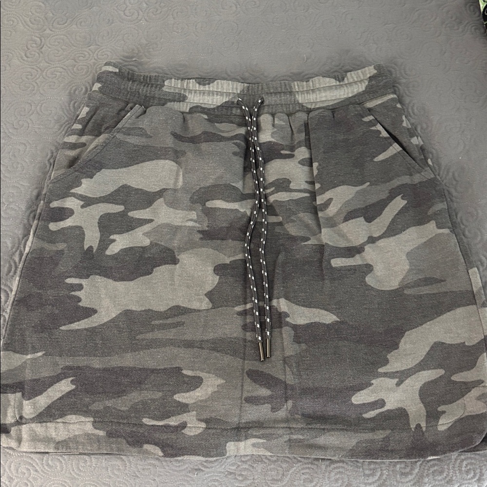 Maurices Gray Camouflage Skirt